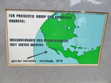 Gerriet Kerssies Zeefdruk schilderij 1978 beschikbaar voor biedingen