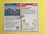 (109) Rondvaart Maastricht - Rederij Stiphout 25% korting, Tickets en Kaartjes, Kortingsbon, Overige typen, Drie personen of meer