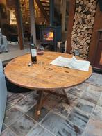 Stoere klapbare franse wijntafel., Antiek en Kunst, Antiek | Meubels | Tafels, Ophalen