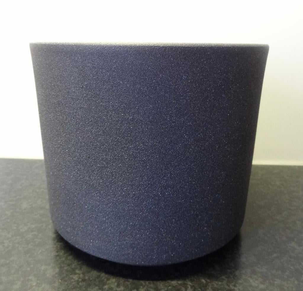 Mooie grijze bloempot, Rond, Binnen, Ophalen of Verzenden, Zo goed als nieuw