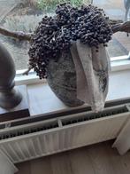 Prachtige grijze stenen kruik pot vaas, "Sober Stijl"., Steen, Overige kleuren, Ophalen of Verzenden, Zo goed als nieuw