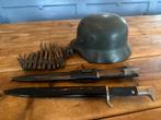 Duitse WOII militaria set, Verzenden, Overige soorten, Duitsland, Helm of Baret