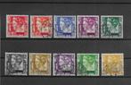 Nederlands Indië 1934. NVPH 195 t/m 204, Gestempeld., Verzenden, Gestempeld, Nederlands-Indië