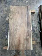 Suar boomstamtafel blad 160cm x 80cm x 5cm, Overige materialen, Nieuw, Drempt@ars-longa.nl, Rechthoekig