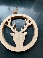 Houten Herten Decoratie - 18 cm, Ophalen of Verzenden, Gebruikt