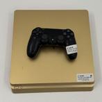Playstation 4 Slim 500GB Goud | Met controller, Ophalen of Verzenden, Zo goed als nieuw, 1 TB, Met 1 controller