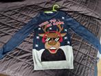 Dunne kersttrui kerstsweater donkerblauw maat 146-152 H&M, Jongen of Meisje, Trui of Vest, H&M, Ophalen of Verzenden