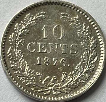 Heel mooi dubbeltje 1876 beschikbaar voor biedingen