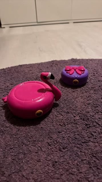 Polly pockets flamingo en spiegeltje beschikbaar voor biedingen