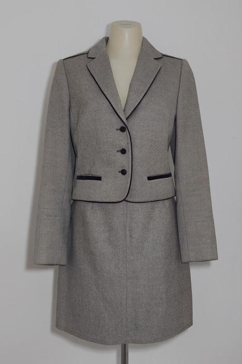 Bruin-beige mantelpakje van zuiver scheerwol van Teutloff, Kleding | Dames, Jasjes, Kostuums en Pakken, Zo goed als nieuw, Kostuum of Pak