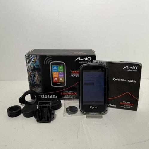 Mio Cyclo 605 HC GPS Fietscomputer in Doos in Nette Staat, Fietsen en Brommers, Fietsaccessoires | Fietscomputers, Gebruikt, GPS