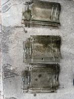 3 Glazen Dakpannen, Doe-het-zelf en Verbouw, Dakpannen en Dakbedekking, Ophalen, Gebruikt, Steen of Klei, Zwart