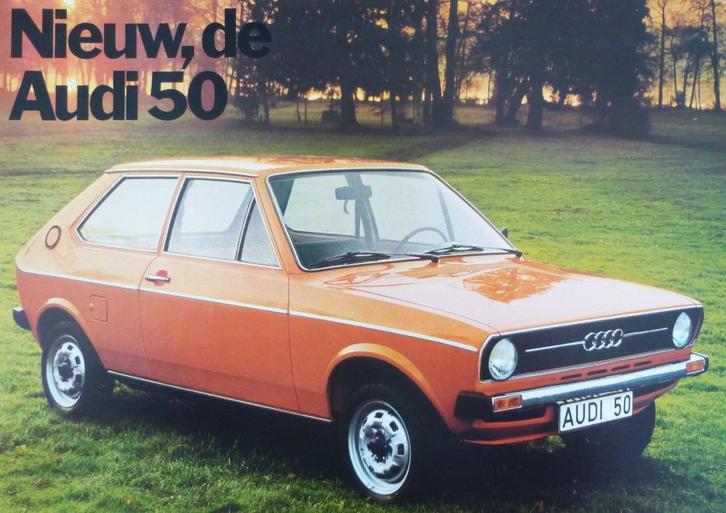 Folder AUDI 50 1974, Boeken, Auto's | Folders en Tijdschriften, Zo goed als nieuw, Audi, Ophalen of Verzenden