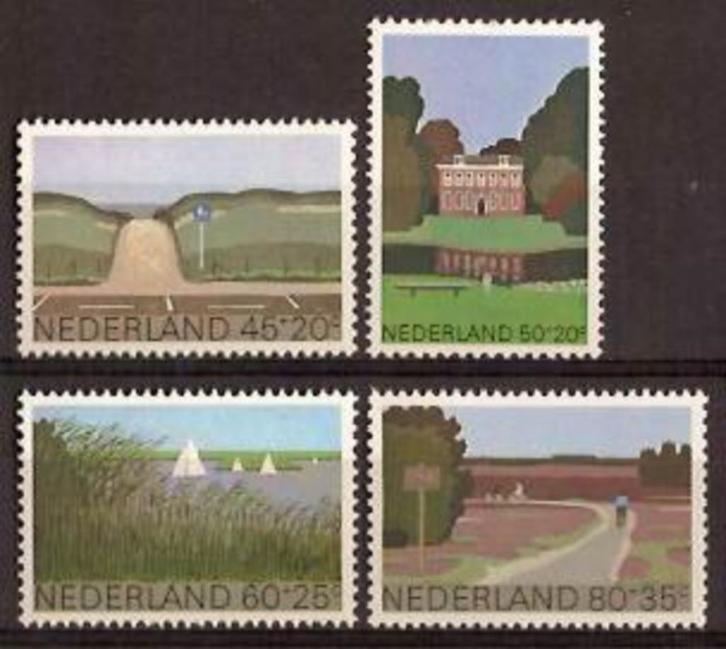 Nederland NVPH nr 1194/7 postfris Landschappen 1980, Postzegels en Munten, Postzegels | Nederland, Postfris, Na 1940, Verzenden