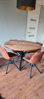 Eettafel Goossens, Huis en Inrichting, Tafels | Eettafels, Ophalen, Gebruikt, Vier personen, Industrieel