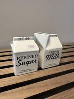 Riviera Maison Carton sugar and milk, Overige stijlen, Zo goed als nieuw, Ophalen, Porselein