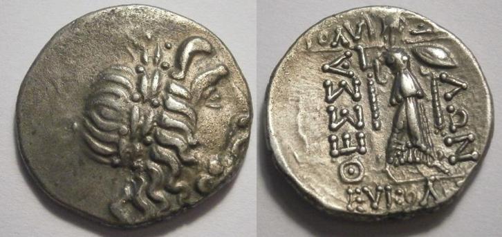 Griekse munt Thessalian Leaugue Double Victoriatus 196/46 BC, Postzegels en Munten, Munten | Europa | Niet-Euromunten, Losse munt