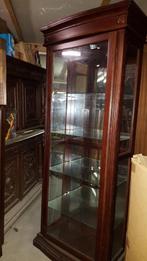 Kersenhout vitrine, Ophalen, 25 tot 50 cm, Kersenhout, Minder dan 100 cm