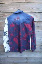 Blouse donkerblauw/ rood Desigual mt S Vaste prijs, Kleding | Dames, Blouses en Tunieken, Blauw, Ophalen of Verzenden, Zo goed als nieuw