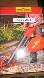 Wolf Garten bladblazer LBV 2600 E  * Nieuw *., Tuin en Terras, Bladblazers, Ophalen of Verzenden, Nieuw, Elektrisch, Handgedragen