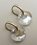 Oorbellen creolen goud zilver NIEUW Swarovski kristal parel, Met kristal, Hangers, Nieuw, Ophalen of Verzenden