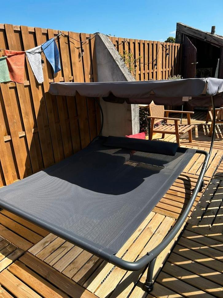 Ligbed Tuin 2 persoons ZGAN, Tuin en Terras, Hangmatten, Zo goed als nieuw, Ophalen