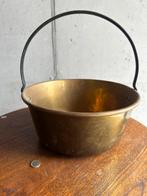 Vintage Koperen Ketel met Hengsel – Decoratief & Functioneel, Antiek en Kunst, Ophalen of Verzenden