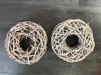 2 rieten / rotan kransen, Huis en Inrichting, Ophalen of Verzenden, Zo goed als nieuw