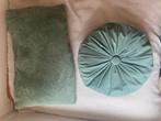 Kussen set, Huis en Inrichting, Woonaccessoires | Kussens, Ophalen of Verzenden, Zo goed als nieuw, Groen, Vierkant