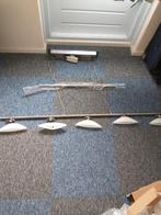 Hanglamp met 5 ovale glazen kapjes, Ophalen, Nieuw, Modern, Metaal