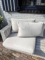 Kussens loungeset, dikke kussens, crème met rits, Ophalen, Zo goed als nieuw, Overige materialen, Loungeset