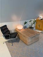 Rieten Rotan kist bijzettafel, Huis en Inrichting, Tafels | Bijzettafels, Gebruikt, 75 cm of meer, Rotan, webbing, eclectic, bohemian, wabi sabi