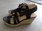zwarte sleehak sandalen van Paloma Barcelo, maat 39, Kleding | Dames, Schoenen, Zwart, Zo goed als nieuw, Sandalen of Muiltjes