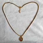Goudkleurige ketting met hanger, stainless steel, Overige materialen, Verstelbaar, La Jefa Sieraden, Nieuw