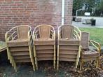16 terrasstoelen aluminium/kunststof, Tuin en Terras, Tuinstoelen, Ophalen, Aluminium, Stapelbaar