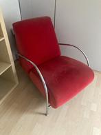 Rode stoel, Ophalen, Rood, Stof, Eén