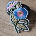 Strijk embleem applicatie Patch Bloemen, D, Nieuw, Ophalen of Verzenden, D