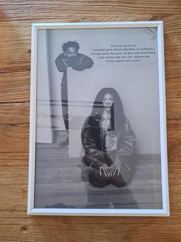 Kendrick Lamar and SZA - kleine poster - ingelijst - NIEUW beschikbaar voor biedingen