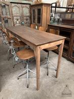 Hoge Franse antieke boeren tafel lengte 199 cm, Huis en Inrichting, Antiek, Zo goed als nieuw, Vijf personen of meer, 150 tot 200 cm