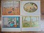 Set van 4 ansichtkaarten van Rie Cramer, Ophalen of Verzenden, 1960 tot 1980, Ongelopen, Overige thema's