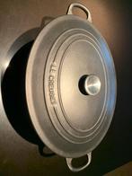 Ovale braadpan van Le Creuset, groot 35 cm, Huis en Inrichting, Keuken | Potten en Pannen, Ophalen of Verzenden, Gebruikt, Gietijzer