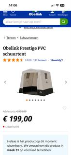 Obelink Prestige PVC Schuurtent - 1 Seizoen Gebruikt, Ophalen, Zo goed als nieuw