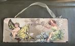 Decoratieve metalen wandplaat met engeltjes, Huis en Inrichting, Woonaccessoires | Wanddecoraties, Ophalen, Nieuw