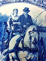 root Delfts blauw sierbord. Petrus Regout. 40 cm. doorsn., Antiek en Kunst, Antiek | Wandborden en Tegels, Ophalen of Verzenden