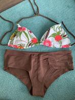 Hunkemoller Bodique wit bruin bloemen bikini cup C maat XL, Bruin, Nieuw, Ophalen of Verzenden, Bikini