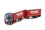 TEKNO SCANIA VOGEL TRANSPORTE 83616, Hobby en Vrije tijd, Modelauto's | 1:50, Ophalen of Verzenden, Nieuw, Bus of Vrachtwagen