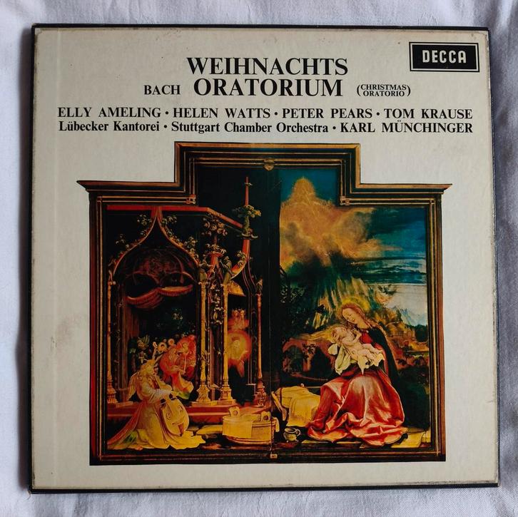 J.S. Bach - Weihnachts Oratorium (3 lp's), Cd's en Dvd's, Vinyl | Klassiek, Gebruikt, Barok, Vocaal, 12 inch, Ophalen of Verzenden