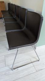 eetkamerstoel IKEA Bernhard donkerbruin leder 6 stuks, Huis en Inrichting, Stoelen, Ophalen, Gebruikt, Bruin