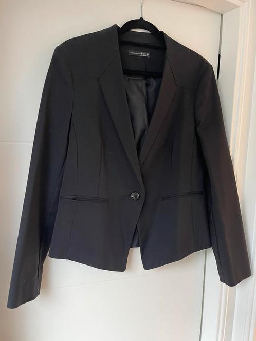 Leuk zwart jasje, maat 42 zgan!, Kleding | Dames, Jasjes, Kostuums en Pakken, Zo goed als nieuw, Jasje, Maat 42/44 (L), Zwart
