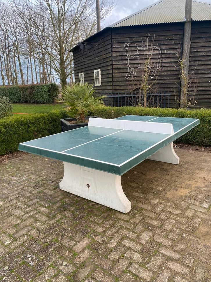 Tafeltennis van beton, Sport en Fitness, Tafeltennis, Gebruikt, Tafel Outdoor, Ophalen of Verzenden